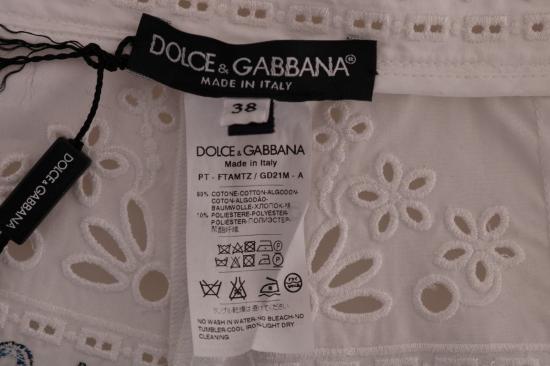  돌체앤가바나 스트레이트 팬츠 BYX1222 WHITE - DOLCE & GABBANA
