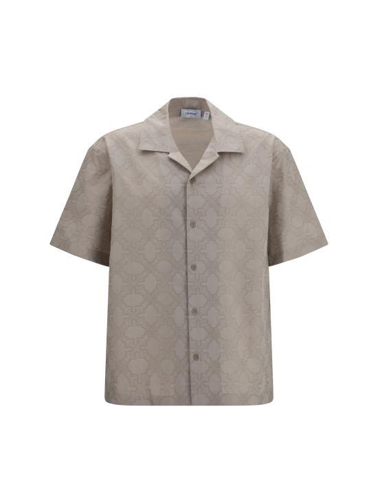 26FW 오프화이트 반팔 셔츠 OMGG01QF26FAB00400 031 BEIGE