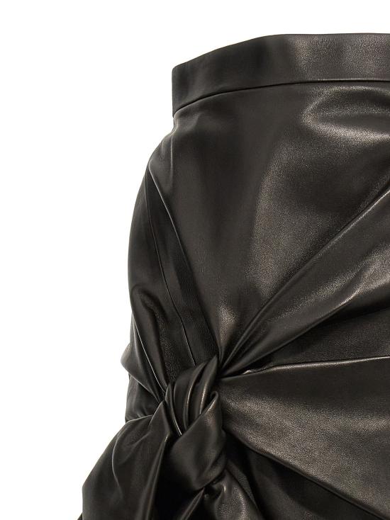  알렉산더 맥퀸 미디 스커트 MC276996BM BLACK - ALEXANDER MCQUEEN