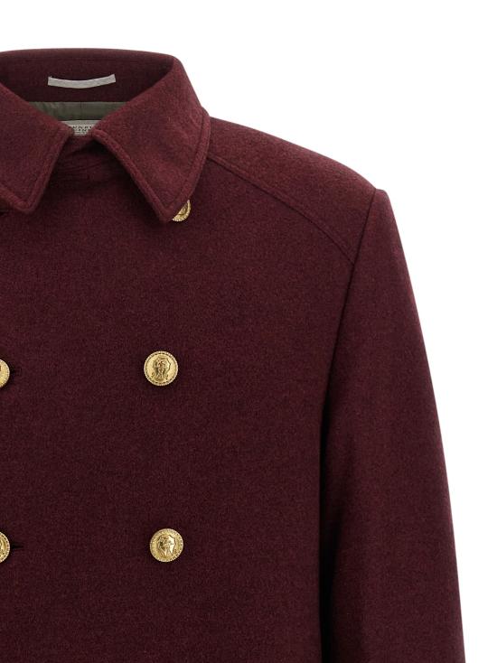 26FW 브루넬로 쿠치넬리 코트 BR337621BM BORDEAUX - BRUNELLO CUCINELLI