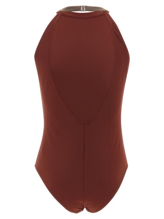 26SS 브루넬로 쿠치넬리 원피스 수영복 BR335535BM BORDEAUX - BRUNELLO CUCINELLI