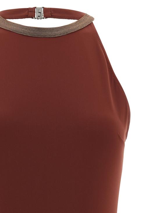 26SS 브루넬로 쿠치넬리 원피스 수영복 BR335535BM BORDEAUX - BRUNELLO CUCINELLI