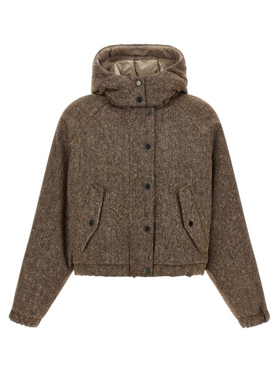 26FW 브루넬로 쿠치넬리 숏패딩 BR337638BM BROWN