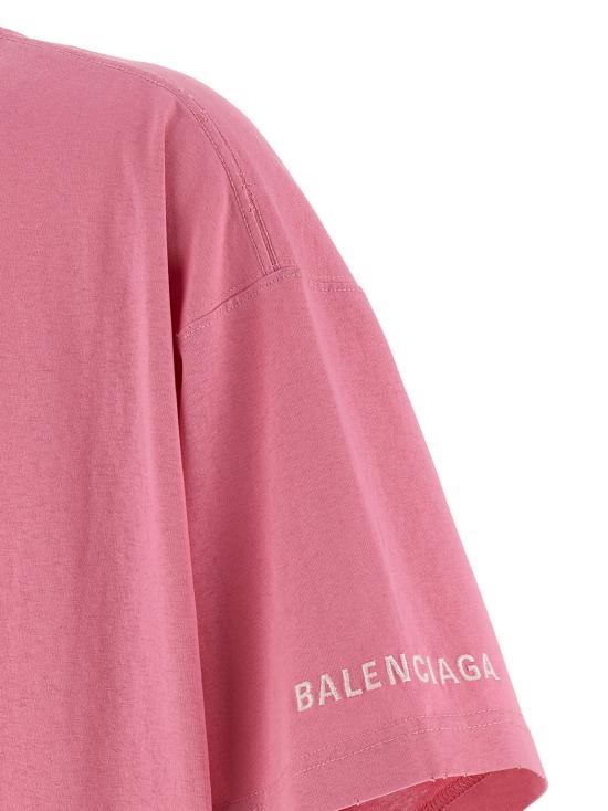 25FW 발렌시아가 폴로 티셔츠 BA316564BM PINK - BALENCIAGA