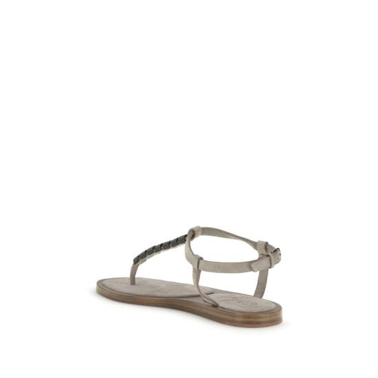 26SS 브루넬로 쿠치넬리 샌들 BRMZSFC3151C5859BB BEIGE - BRUNELLO CUCINELLI