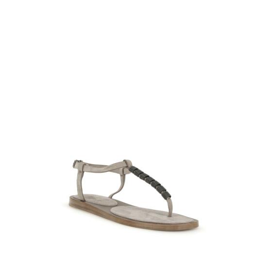 26SS 브루넬로 쿠치넬리 샌들 BRMZSFC3151C5859BB BEIGE - BRUNELLO CUCINELLI