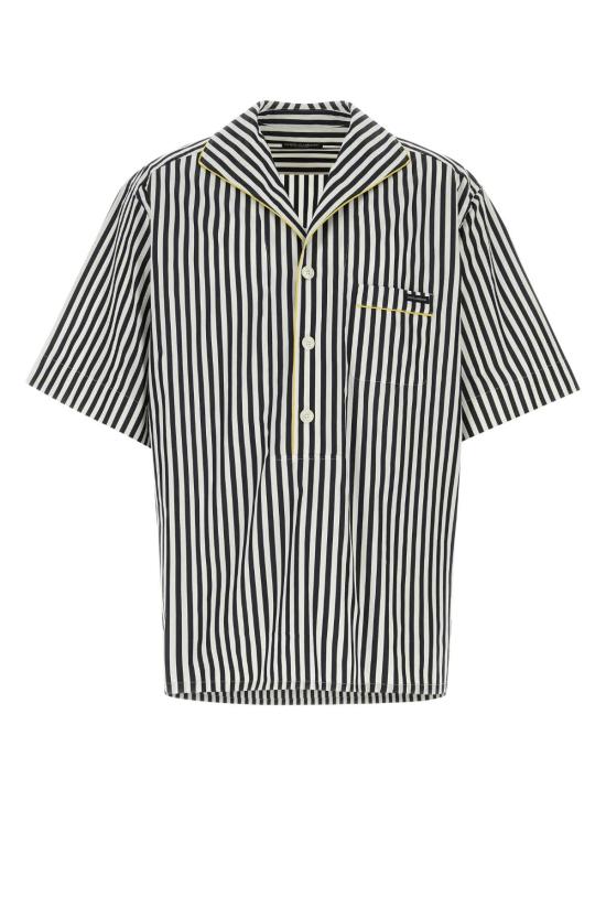 26SS 돌체앤가바나 스트라이프 포플린 셔츠 G5OL5TFR52G S8057 NAVY