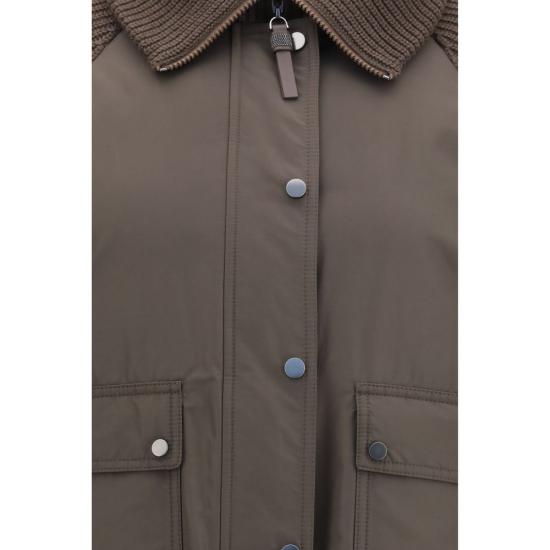 26FW 브루넬로 쿠치넬리 숏패딩 BRMH5257294PC028BB BROWN - BRUNELLO CUCINELLI