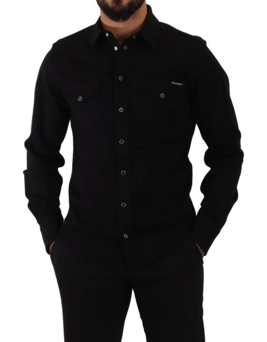  돌체앤가바나 긴팔 셔츠 TSH7564 BLACK - DOLCE & GABBANA