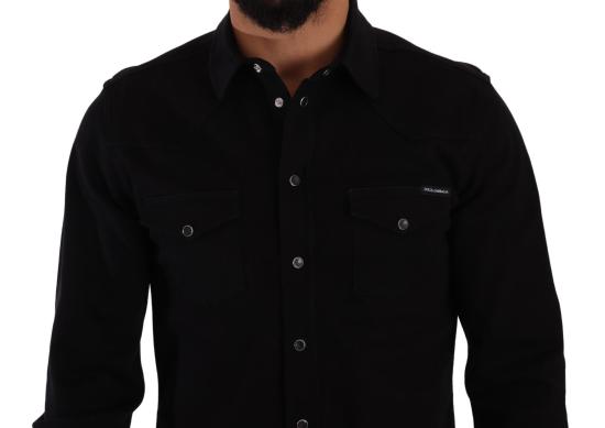  돌체앤가바나 긴팔 셔츠 TSH7564 BLACK - DOLCE & GABBANA