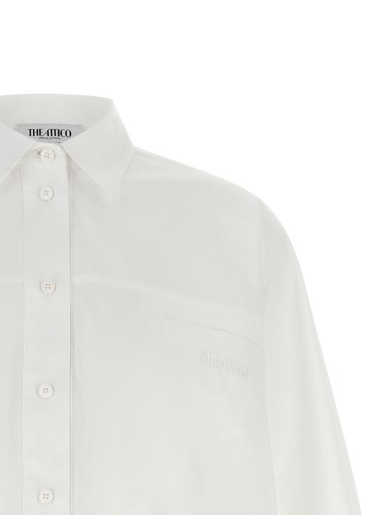 26FW 디 아티코 셔츠 TH337796BM WHITE - THE ATTICO