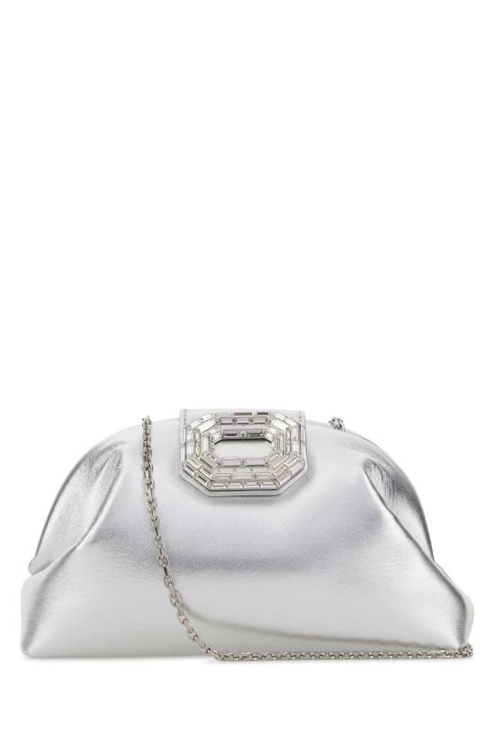 26SS 아미나 무아디 클러치/파우치 CAMELIABAG SILVER