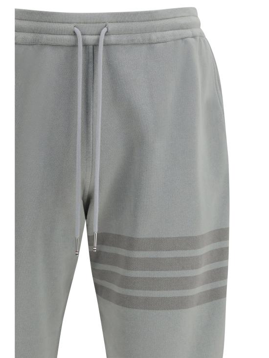 26SS 톰브라운 솔리드 루프백 오버다이 4바 스웨트팬츠 MJQ243AJ0007 055 GRAY - THOM BROWNE