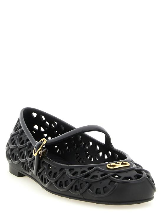 26FW 발렌티노 가라바니 플랫 슈즈 VA336797BM BLACK - VALENTINO GARAVANI