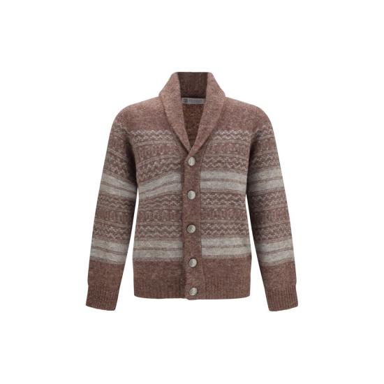 26FW 브루넬로 쿠치넬리 가디건 BRMTF710006CTB53BB BROWN