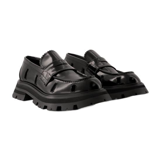  알렉산더 맥퀸 로퍼 CONFIG AMQS20005370 BLACK - ALEXANDER MCQUEEN