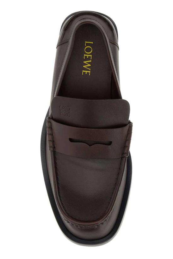 26FW 로에베 보바인 샤이니 카프스킨 로퍼 보바인 샤이니 카프스킨 로퍼 M815290X01 DARKBROWN - LOEWE