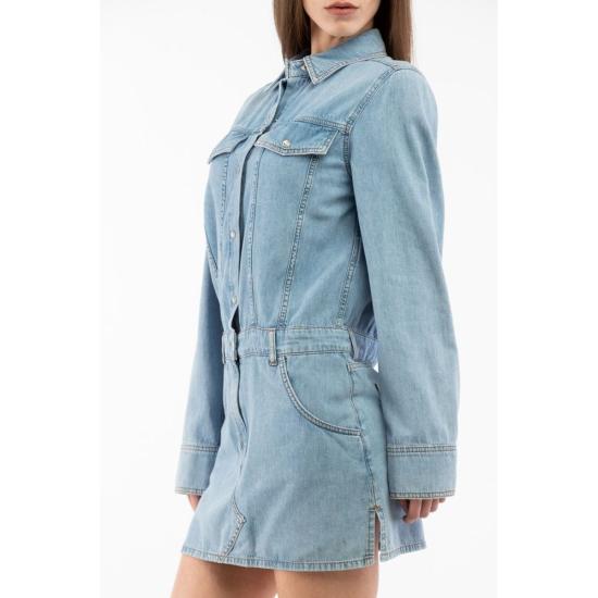  모스키노 데님 원피스 MO232K1A04128240BX BLUE - MOSCHINO