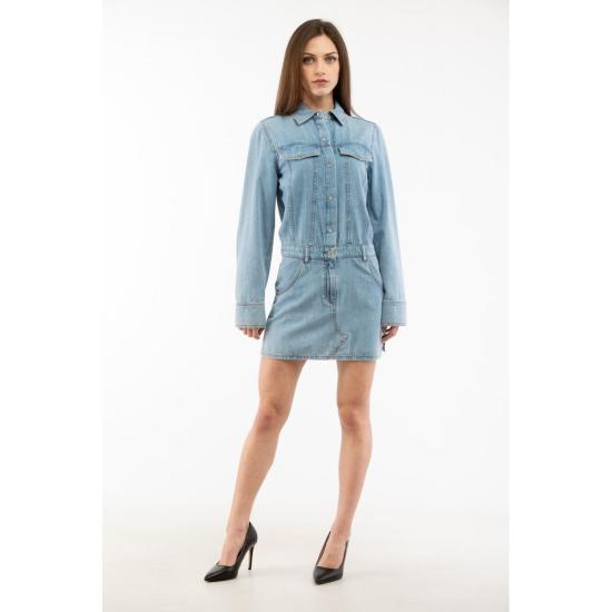  모스키노 데님 원피스 MO232K1A04128240BX BLUE