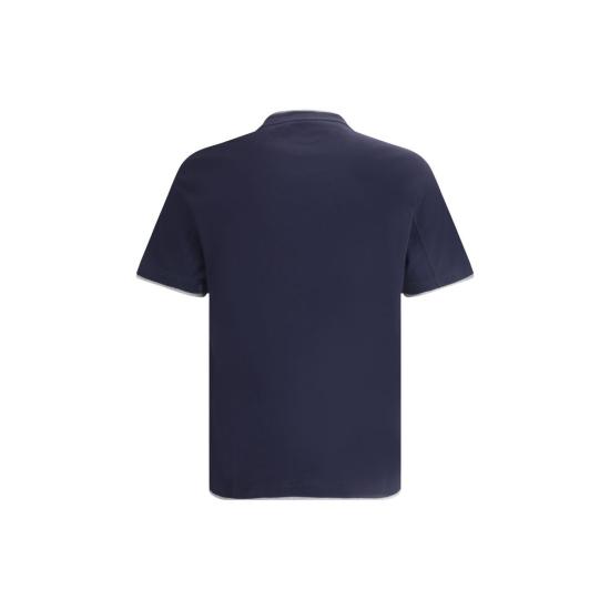 26FW 브루넬로 쿠치넬리 탑 BRM0B137427CD325BB NAVY - BRUNELLO CUCINELLI
