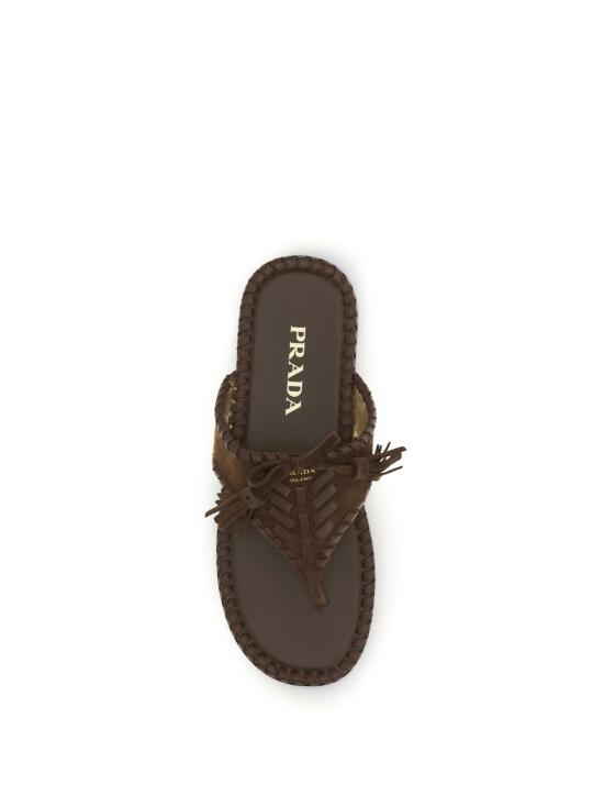 26SS 프라다 뮬/슬리퍼 1Y389OF005008 F0324 BROWN - PRADA