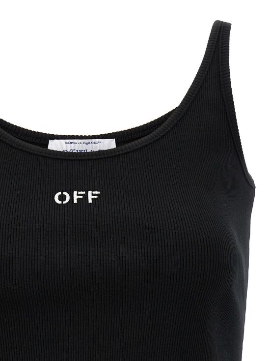 26SS 오프화이트 민소매 티셔츠 OF279729BM BLACK - OFF WHITE