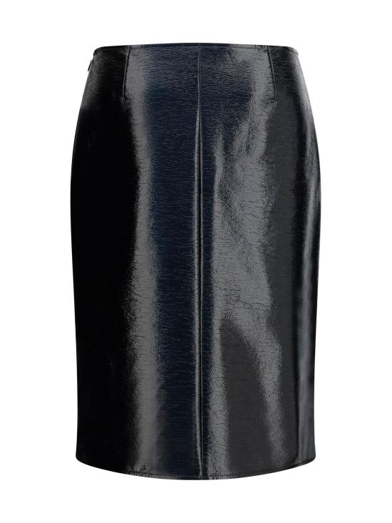 26FW 쿠레쥬 미디 스커트 326CJU397VY0014 9999 BLACK - COURREGES