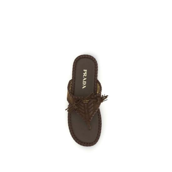 26SS 프라다 뮬/슬리퍼 PR1Y389OF005008F0324BB BROWN - PRADA