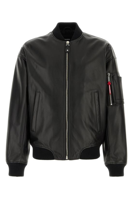 26SS 디스퀘어드2 봄버 자켓 S74AM1502SY1491 900 BLACK