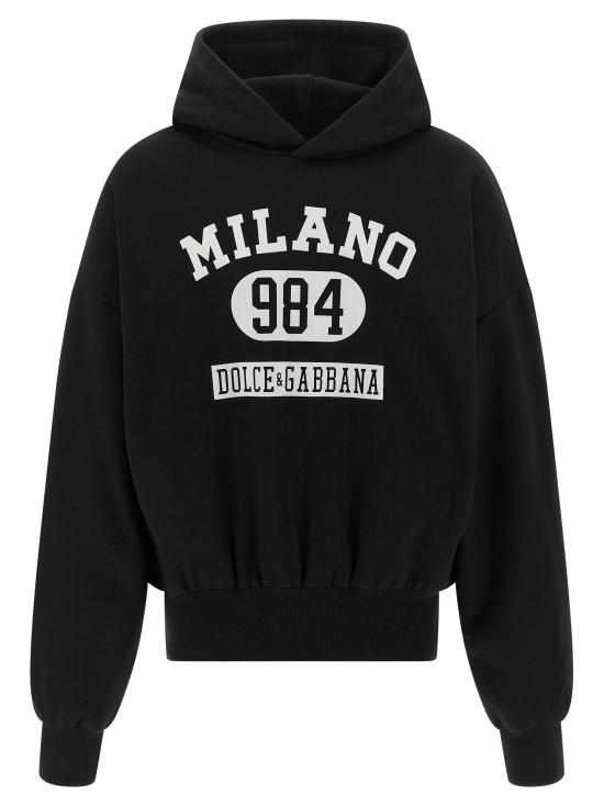 25FW 돌체앤가바나 후드 티셔츠 DO322189BM BLACK