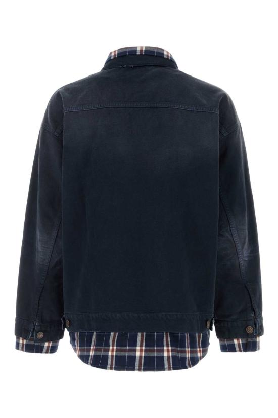26SS 발렌시아가 패치드 셔츠 재킷 857174TTW64 8074 NAVY - BALENCIAGA