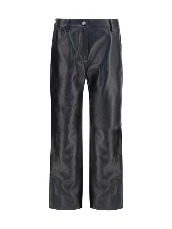 26FW 마그다뷰트림 가죽 팬츠 289726 BLACK