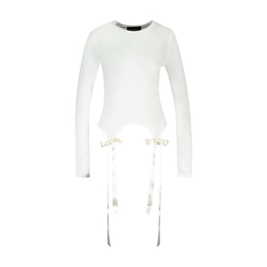 26FW 시몬로샤 긴팔 티셔츠 CONFIG SMR026030 WHITE - SIMONE ROCHA