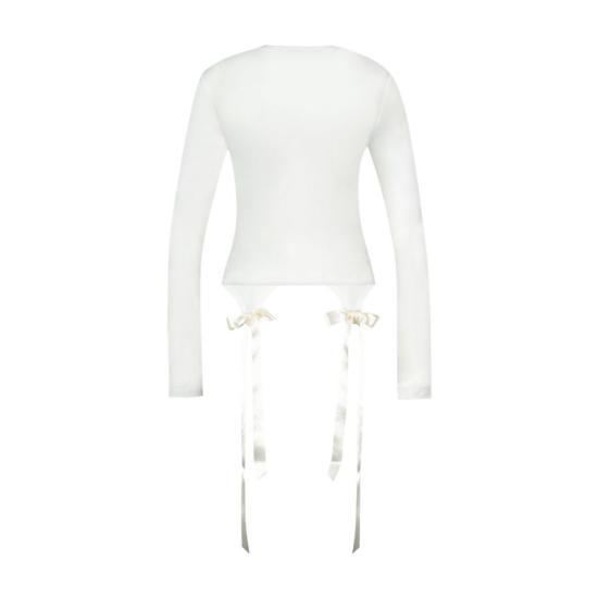 26FW 시몬로샤 긴팔 티셔츠 CONFIG SMR026030 WHITE