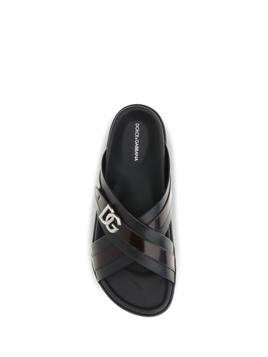  돌체앤가바나 샌들 A80624A0765 8S203 NERO CACAO - DOLCE & GABBANA