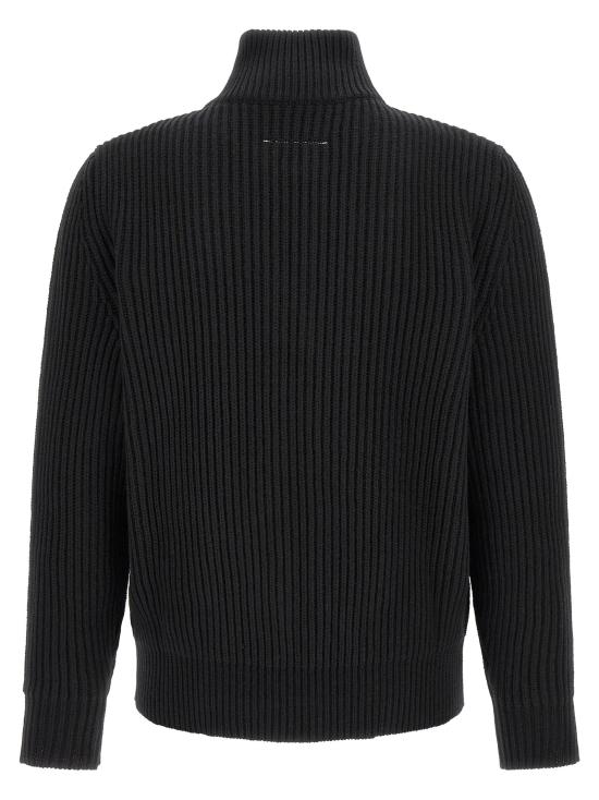 26FW MM6 메종마르지엘라 집업 니트 MM338344BM BLACK - MM6 MAISON MARGIELA
