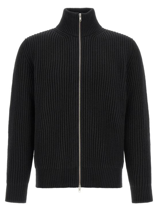 26FW MM6 메종마르지엘라 집업 니트 MM338344BM BLACK