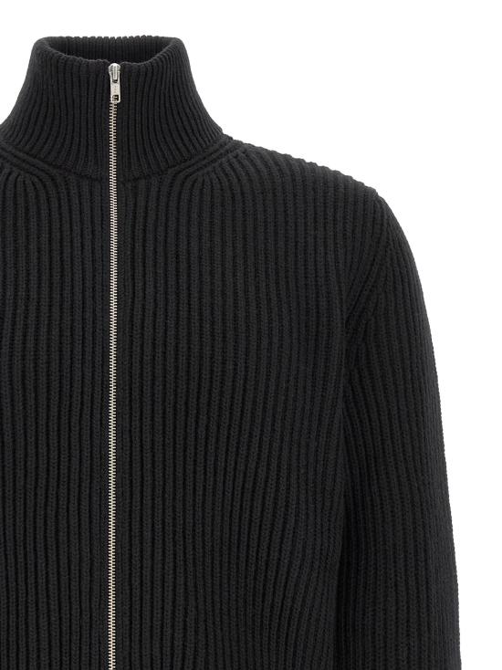 26FW MM6 메종마르지엘라 집업 니트 MM338344BM BLACK - MM6 MAISON MARGIELA