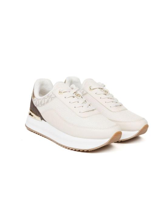  마이클 코어스 스니커즈 MASTER 49T5HAFS1D BROWN MULTI Michael Kors CREAM - MICHAEL KORS