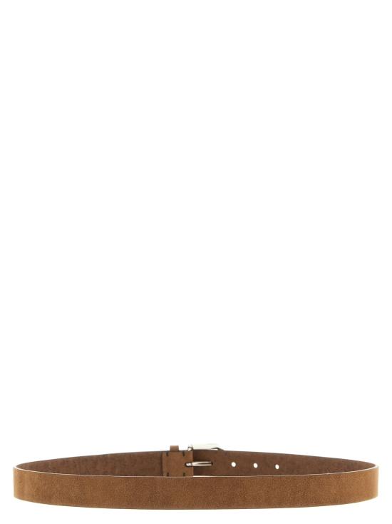 26SS 브루넬로 쿠치넬리 가죽 벨트 BR328769BM BROWN - BRUNELLO CUCINELLI