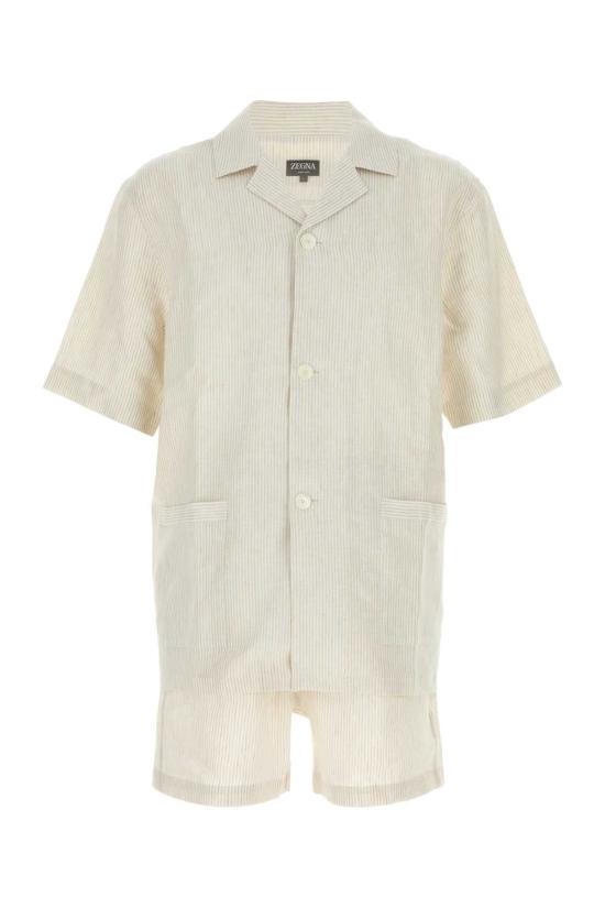 26SS 에르메네질도제냐 반팔 셔츠 RAHP34A3PHSH01 896 BEIGE