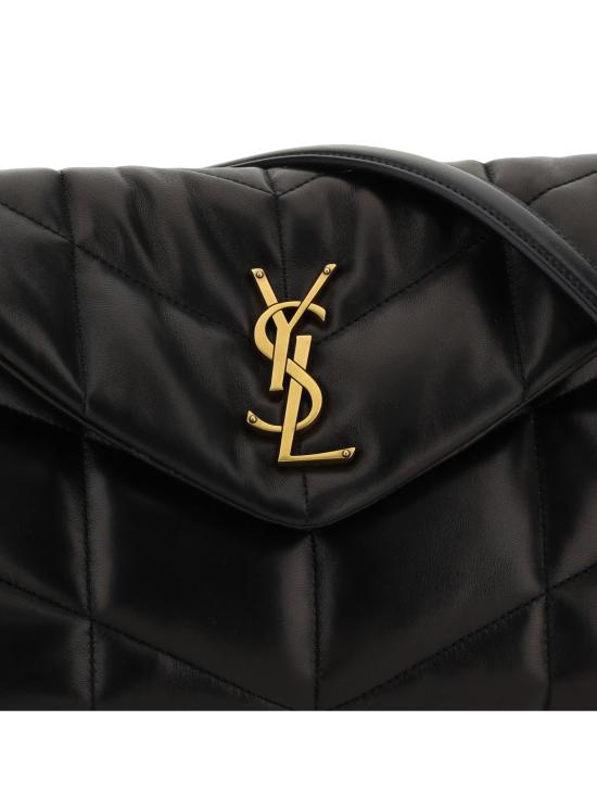 26FW 생로랑 루루 푸퍼 스몰 체인 백 5774761EL07 1000 BLACK - SAINT LAURENT
