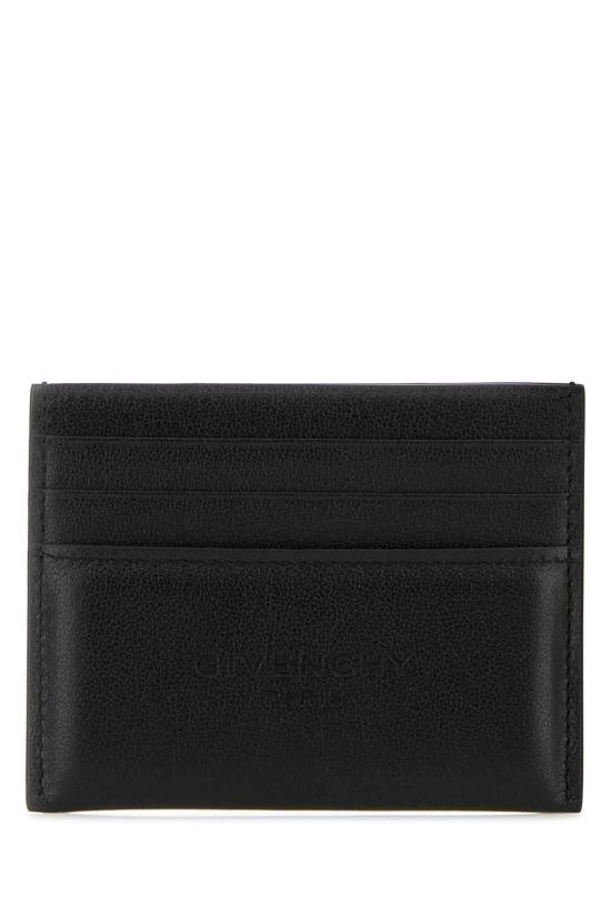 26SS 지방시 레더 안티고나 스탬프 카드 홀더 BK60G0K21L 001 BLACK