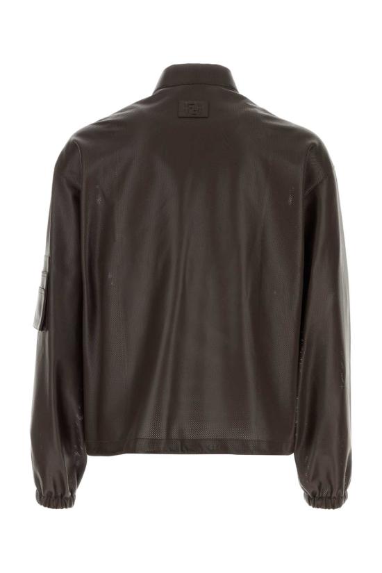 26FW 펜디 가죽 자켓 FPJ156AVZZ F0YT3 BROWN - FENDI