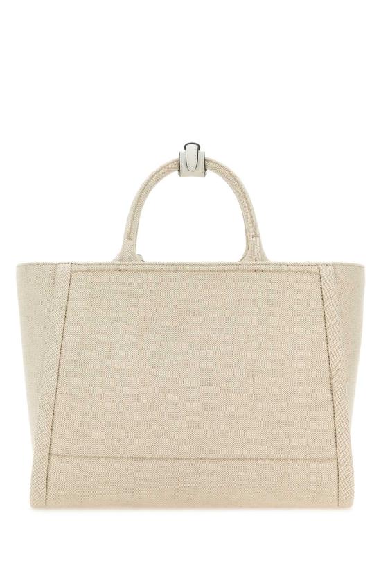 25FW 프라다 미디엄 리넨 가죽 토트백 1BG474VOHO2DLI F0N86 BEIGE - PRADA