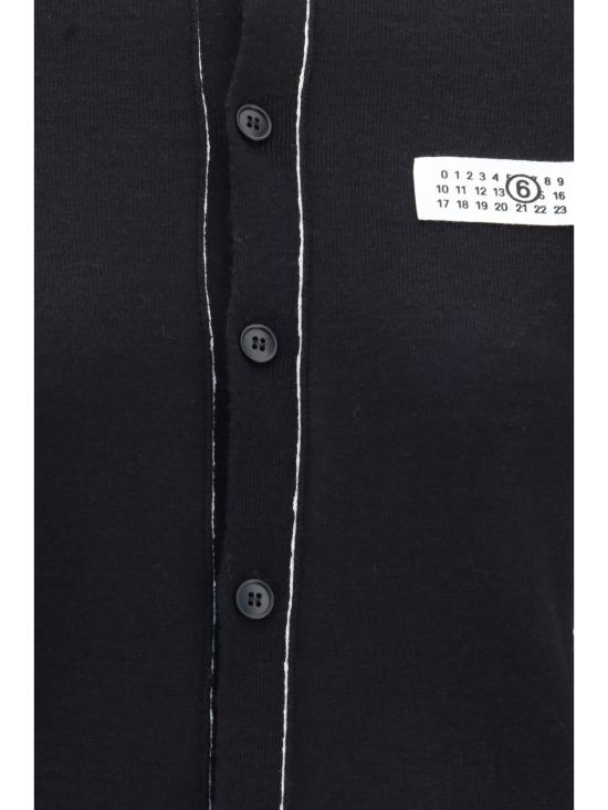 26FW MM6 메종마르지엘라 가디건 S52HP0044M13037 900 BLACK - MM6 MAISON MARGIELA