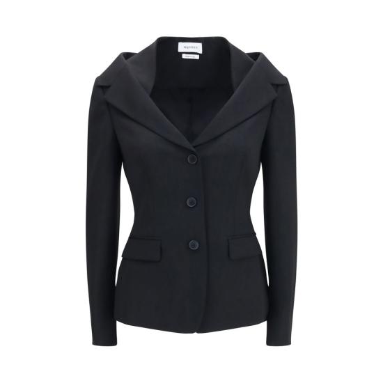 26FW 알렉산더 맥퀸 수트 자켓 AL865434QJAAC1000BB BLACK