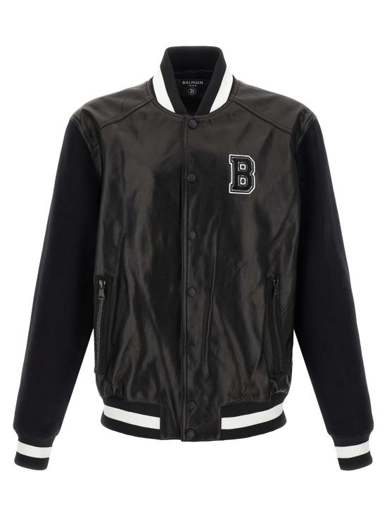 25FW 발망 봄버 자켓 BA318596BM BLACK
