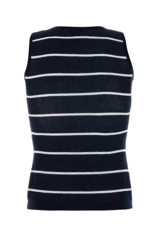 26FW 발렌시아가 민소매 티셔츠 A000JBT3453 4282 NAVY - BALENCIAGA