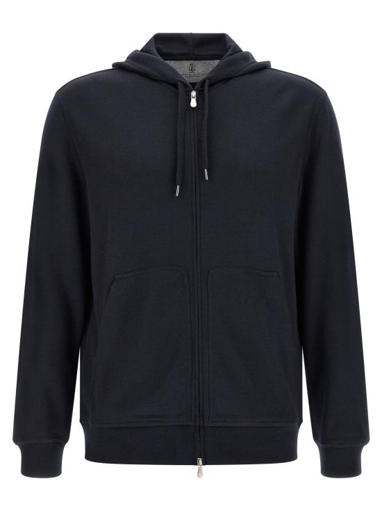 26SS 브루넬로 쿠치넬리 후드 티셔츠 BR339576BM NAVY